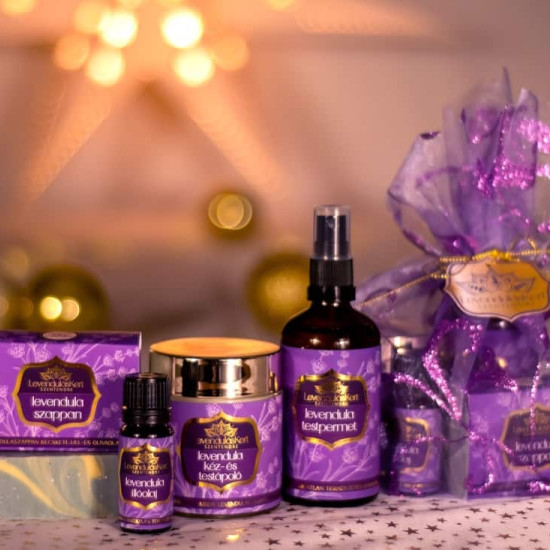 Levendulás testápoló csomag ünnepi kiadásban